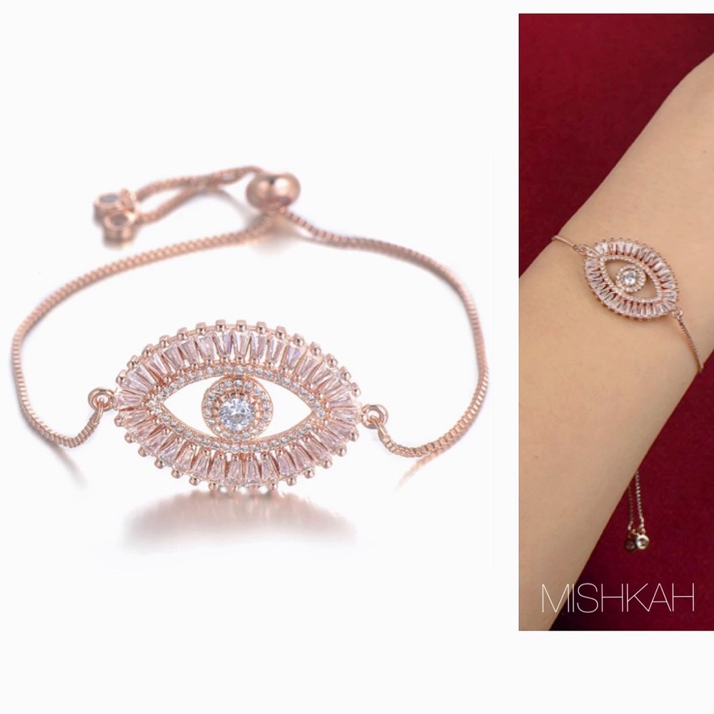 Just In🎉Large Evil Eye CZ Charm Bracelet